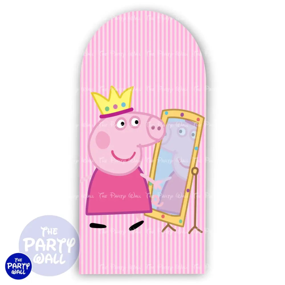 Peppa Pig - Funda para mampara de punta redonda o rectangular Mampara de punta redonda
