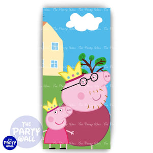 Peppa Pig - Funda para mampara de punta redonda o rectangular Mampara de punta redonda