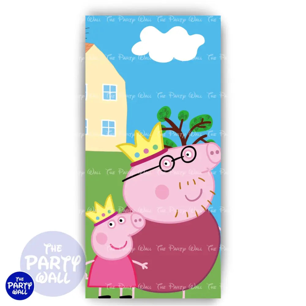 Peppa Pig - Funda para mampara de punta redonda o rectangular Mampara de punta redonda
