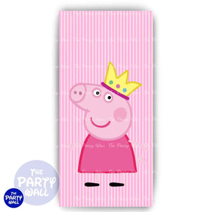 Peppa Pig - Funda para mampara de punta redonda o rectangular Mampara de punta redonda