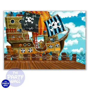 Piratas - Funda para mampara cuadrada o rectangular Cuadrado o Rectangular