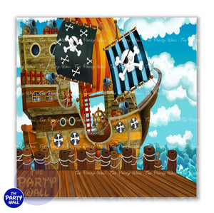 Piratas - Funda para mampara cuadrada o rectangular Cuadrado o Rectangular