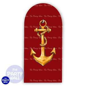 Piratas - Funda para mampara de punta redonda o rectangular Mampara de punta redonda