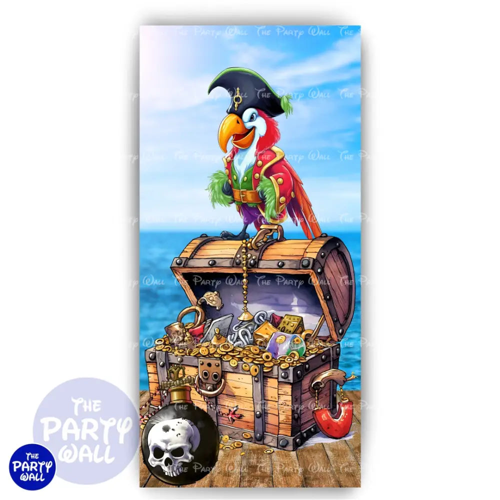 Piratas - Funda para mampara de punta redonda o rectangular Mampara de punta redonda