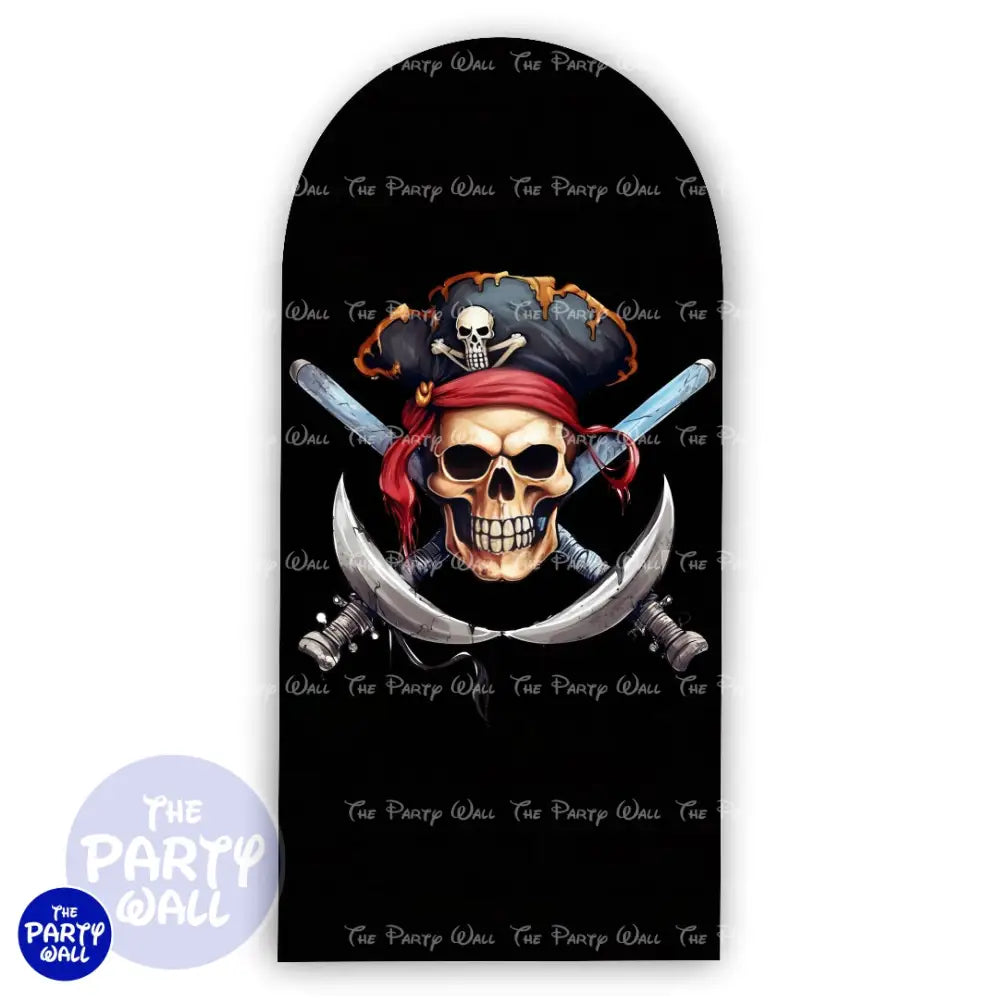 Piratas - Funda para mampara de punta redonda o rectangular Mampara de punta redonda