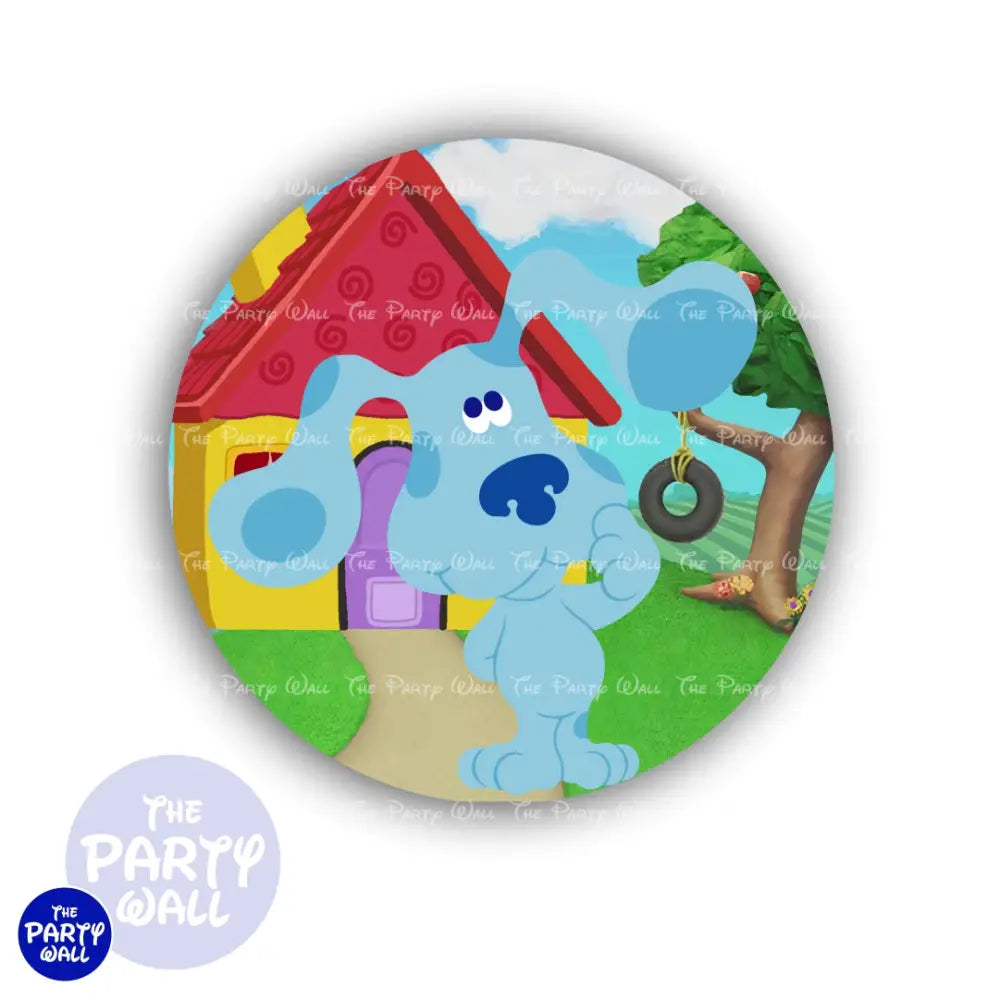 Pistas de Blue - Funda para mampara circular Circular