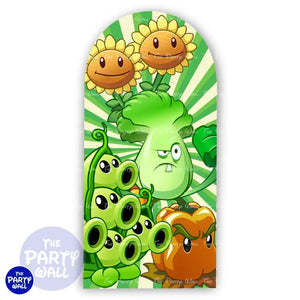 Plants vs Zombies - Funda para mampara de punta redonda o rectangular Mampara de punta redonda