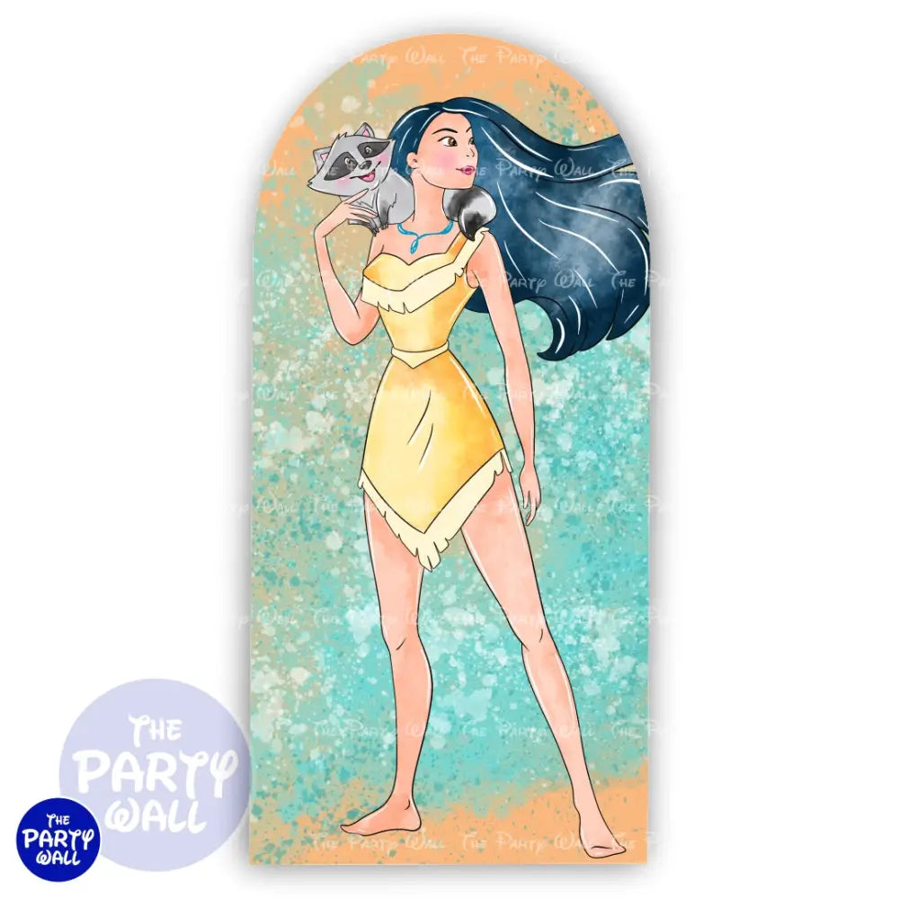 Pocahontas - Funda para mampara de punta redonda o rectangular Mampara de punta redonda