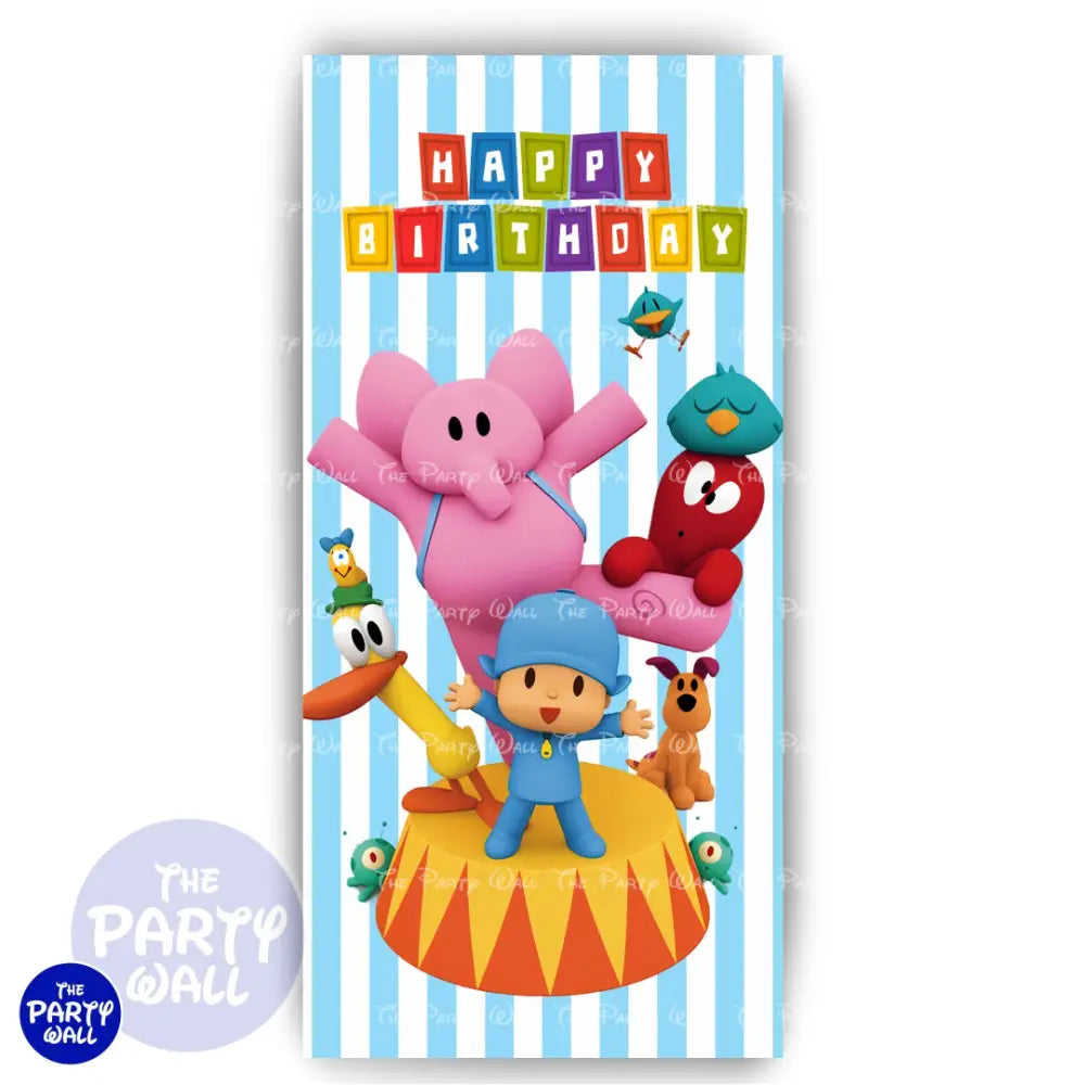 Pocoyo - Funda para mampara de punta redonda o rectangular Mampara de punta redonda