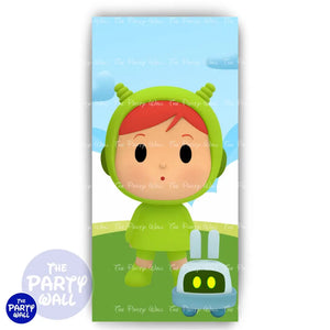 Pocoyo - Funda para mampara de punta redonda o rectangular Mampara de punta redonda