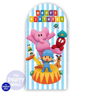 Pocoyo - Funda para mampara de punta redonda o rectangular Mampara de punta redonda