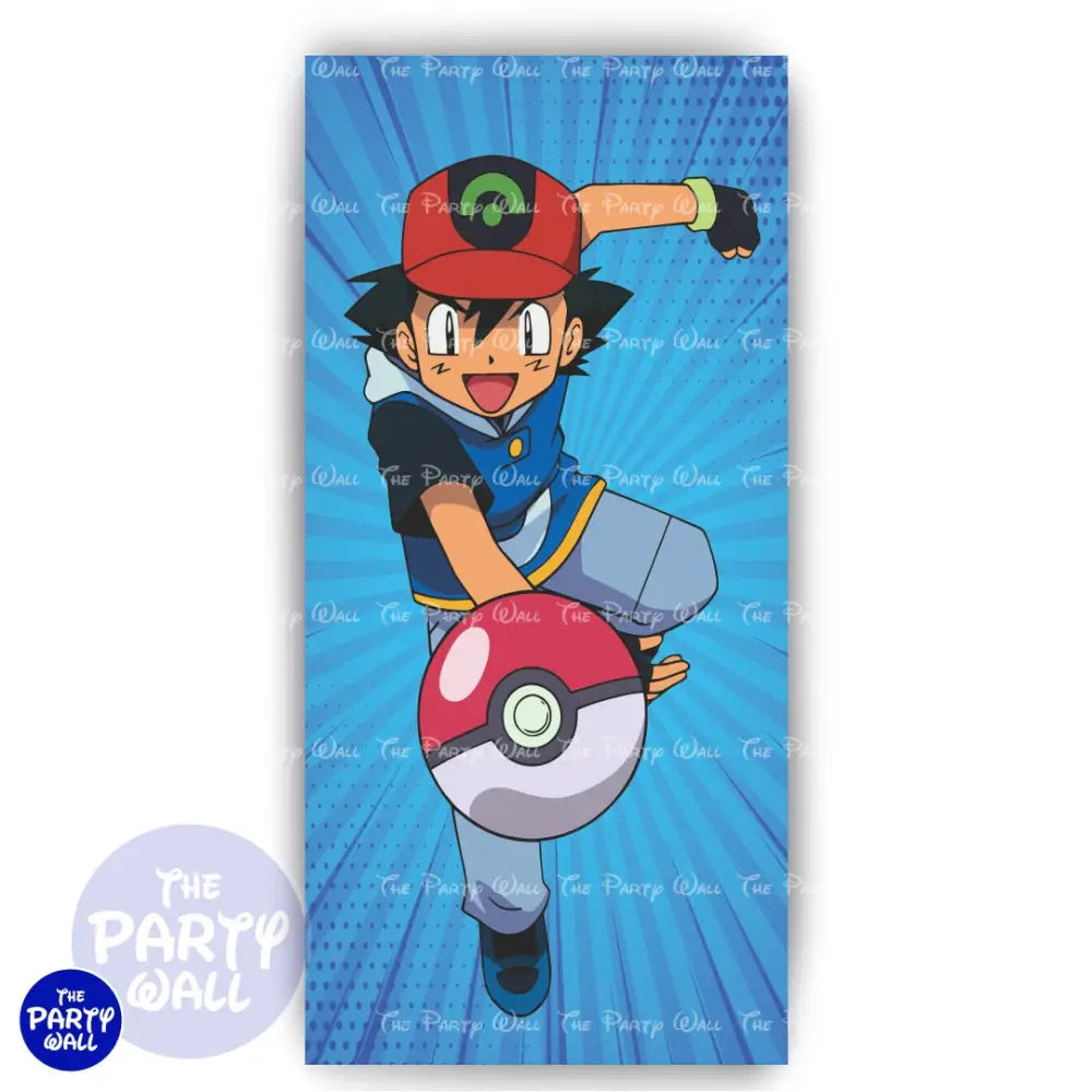 Pokemon - Funda para mampara de punta redonda o rectangular Mampara de punta redonda