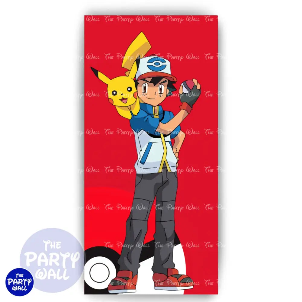 Pokemon - Funda para mampara de punta redonda o rectangular Mampara de punta redonda