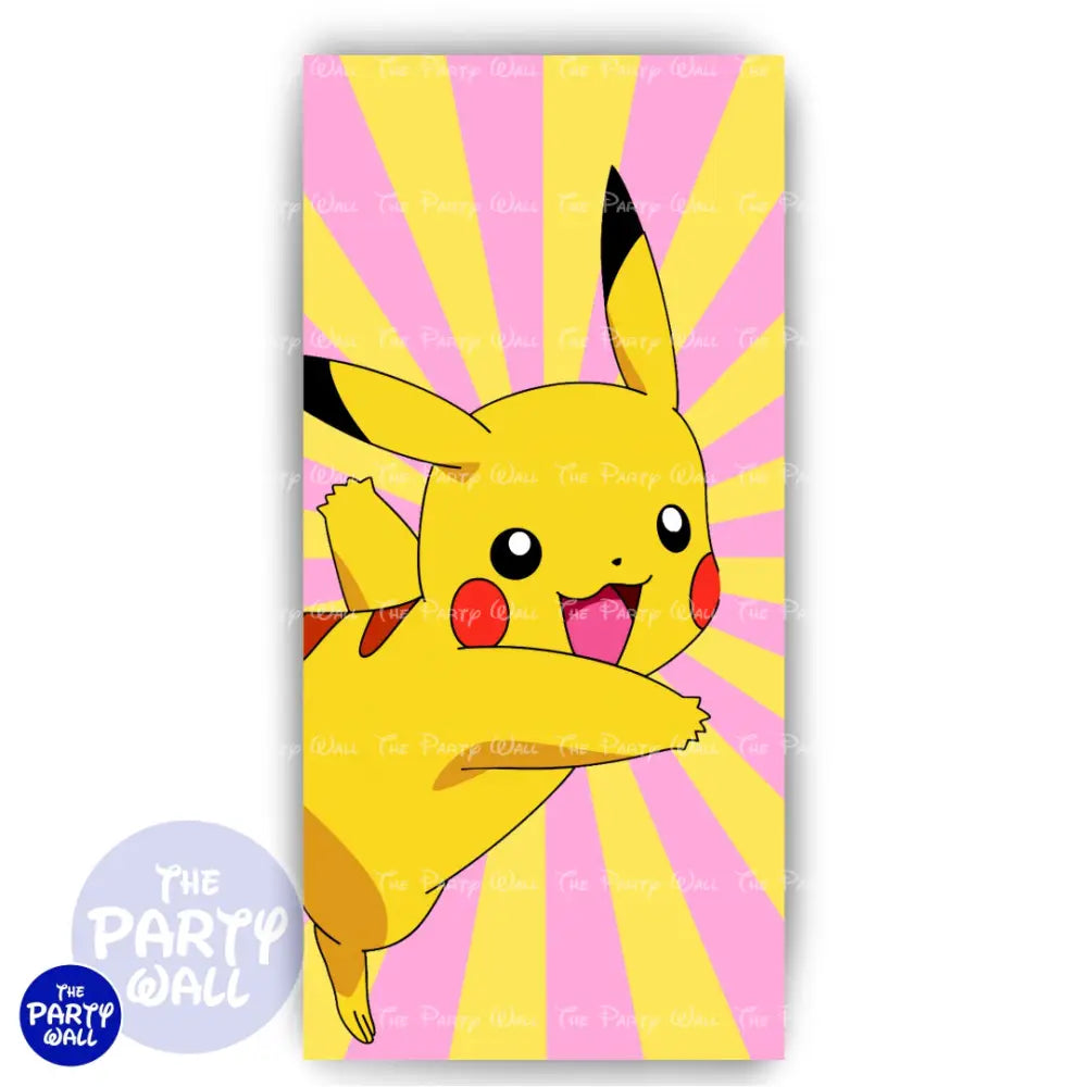 Pokemon - Funda para mampara de punta redonda o rectangular Mampara de punta redonda