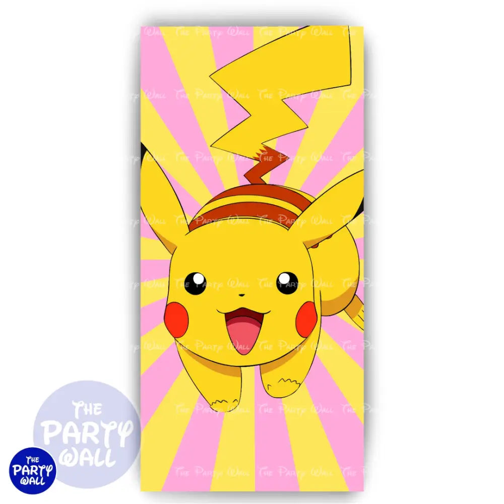 Pokemon - Funda para mampara de punta redonda o rectangular Mampara de punta redonda