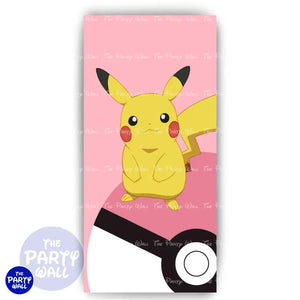 Pokemon - Funda para mampara de punta redonda o rectangular Mampara de punta redonda