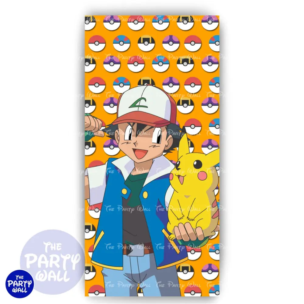 Pokemon - Funda para mampara de punta redonda o rectangular Mampara de punta redonda