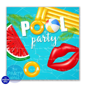 Pool Party / Albercada - Funda para mampara cuadrada o rectangular - Cuadrado o Rectangular