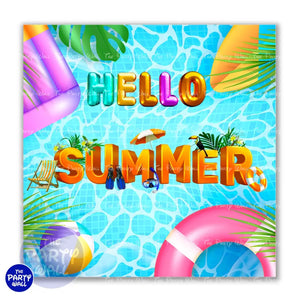 Pool Party / Albercada - Funda para mampara cuadrada o rectangular - Cuadrado o Rectangular