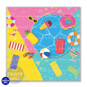 Pool Party / Albercada - Funda para mampara cuadrada o rectangular - Cuadrado o Rectangular