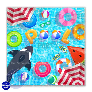 Pool Party / Albercada - Funda para mampara cuadrada o rectangular - Cuadrado o Rectangular