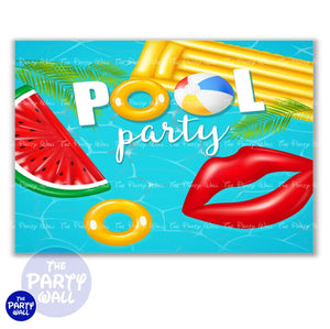 Pool Party / Albercada - Funda para mampara cuadrada o rectangular - Cuadrado o Rectangular