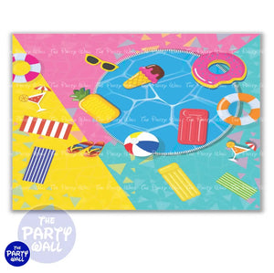Pool Party / Albercada - Funda para mampara cuadrada o rectangular - Cuadrado o Rectangular
