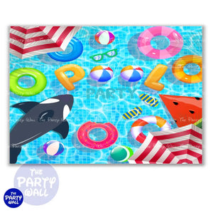 Pool Party / Albercada - Funda para mampara cuadrada o rectangular - Cuadrado o Rectangular