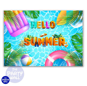 Pool Party / Albercada - Funda para mampara cuadrada o rectangular - Cuadrado o Rectangular