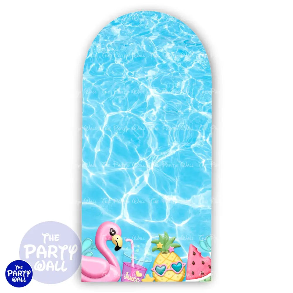Pool Party / Albercada - Funda para mampara de punta redonda o rectangular Mampara de punta redonda