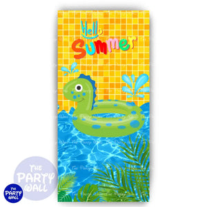 Pool Party / Albercada - Funda para mampara de punta redonda o rectangular Mampara de punta redonda