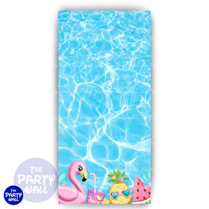 Pool Party / Albercada - Funda para mampara de punta redonda o rectangular Mampara de punta redonda