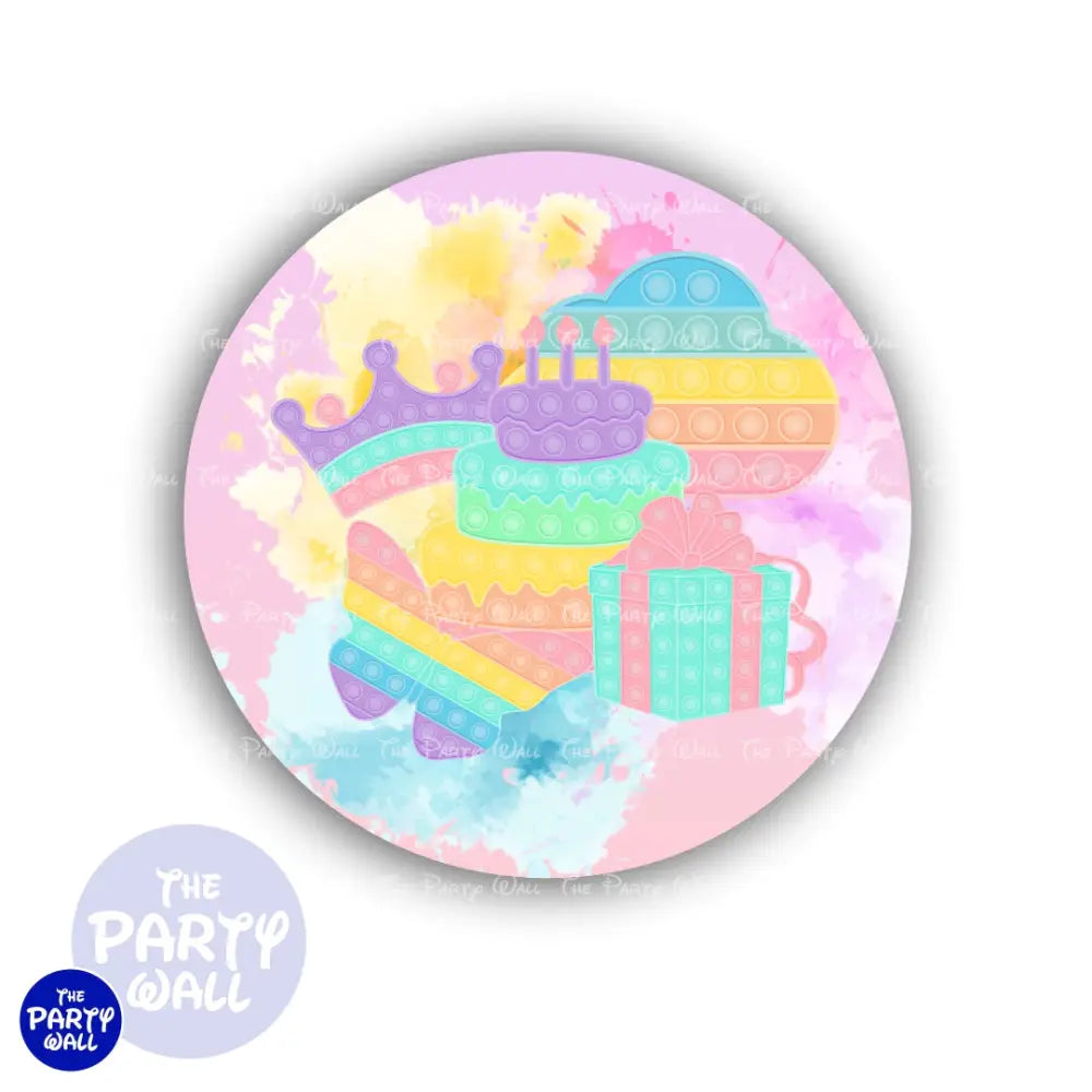 Pop It - Funda para mampara circular Circular