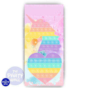 Pop It - Funda para mampara de punta redonda o rectangular Mampara de punta redonda