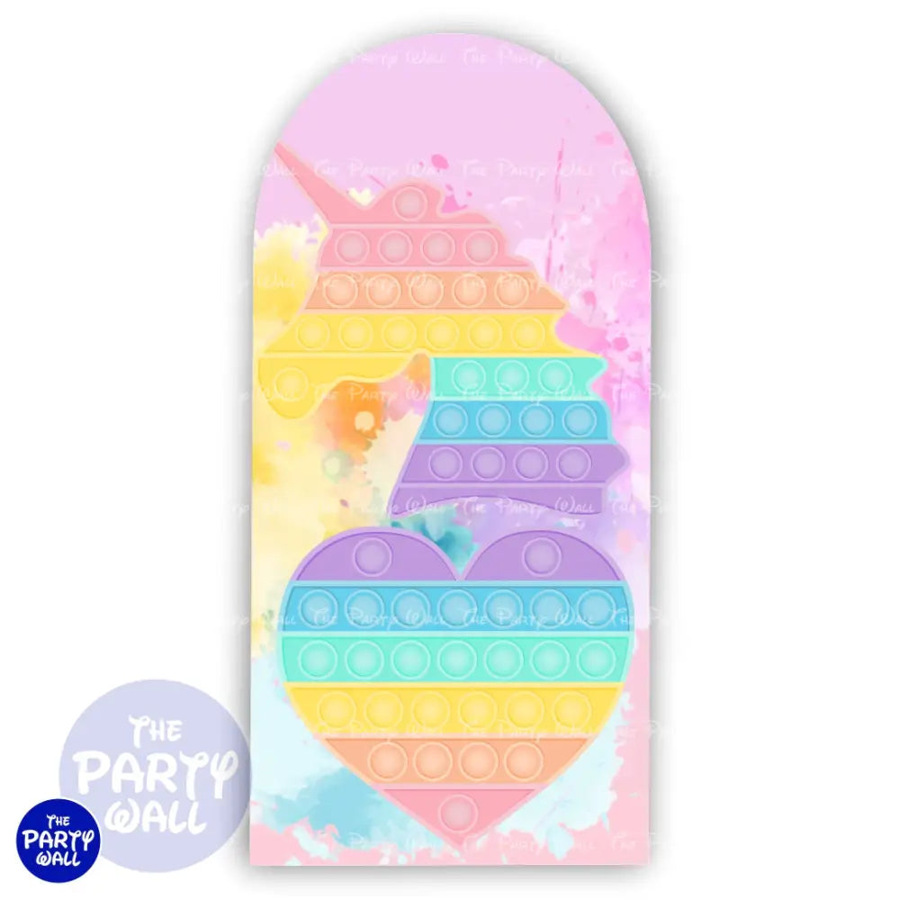 Pop It - Funda para mampara de punta redonda o rectangular Mampara de punta redonda