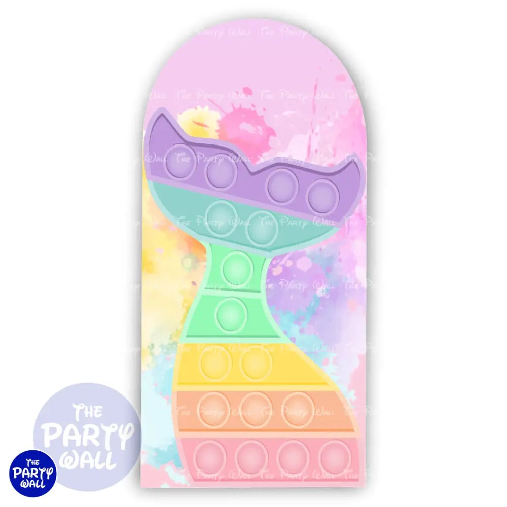 Pop It - Funda para mampara de punta redonda o rectangular Mampara de punta redonda