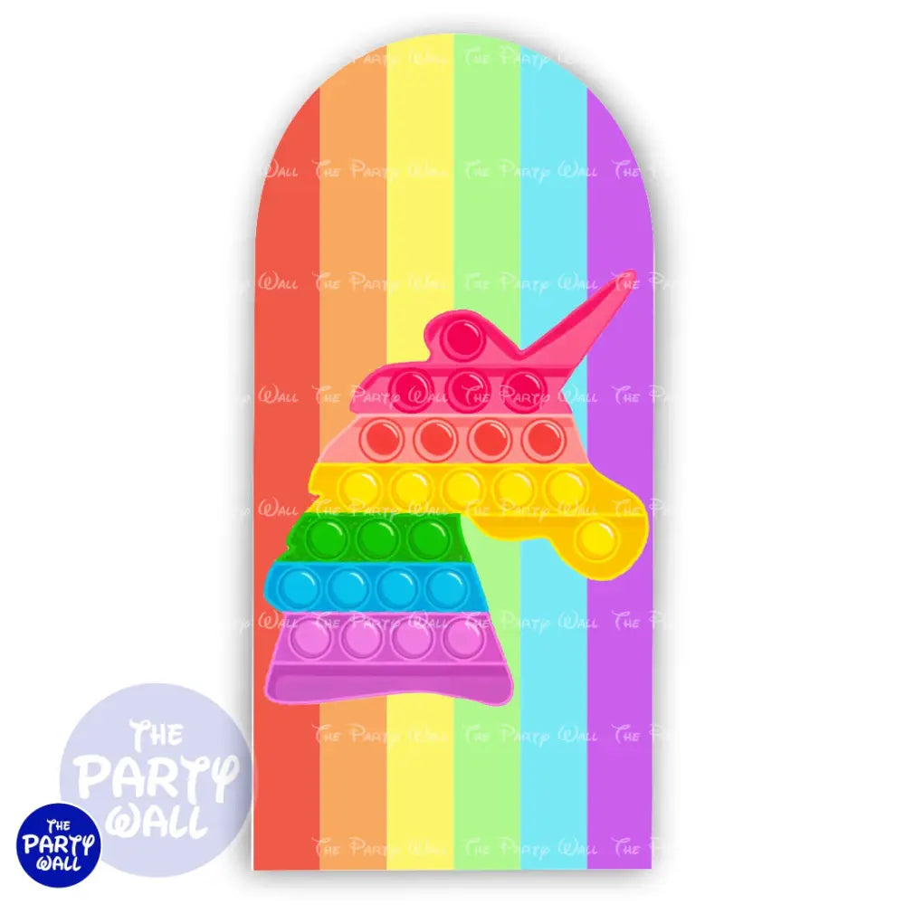 Pop It - Funda para mampara de punta redonda o rectangular Mampara de punta redonda