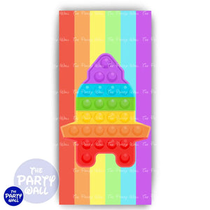 Pop It - Funda para mampara de punta redonda o rectangular Mampara de punta redonda