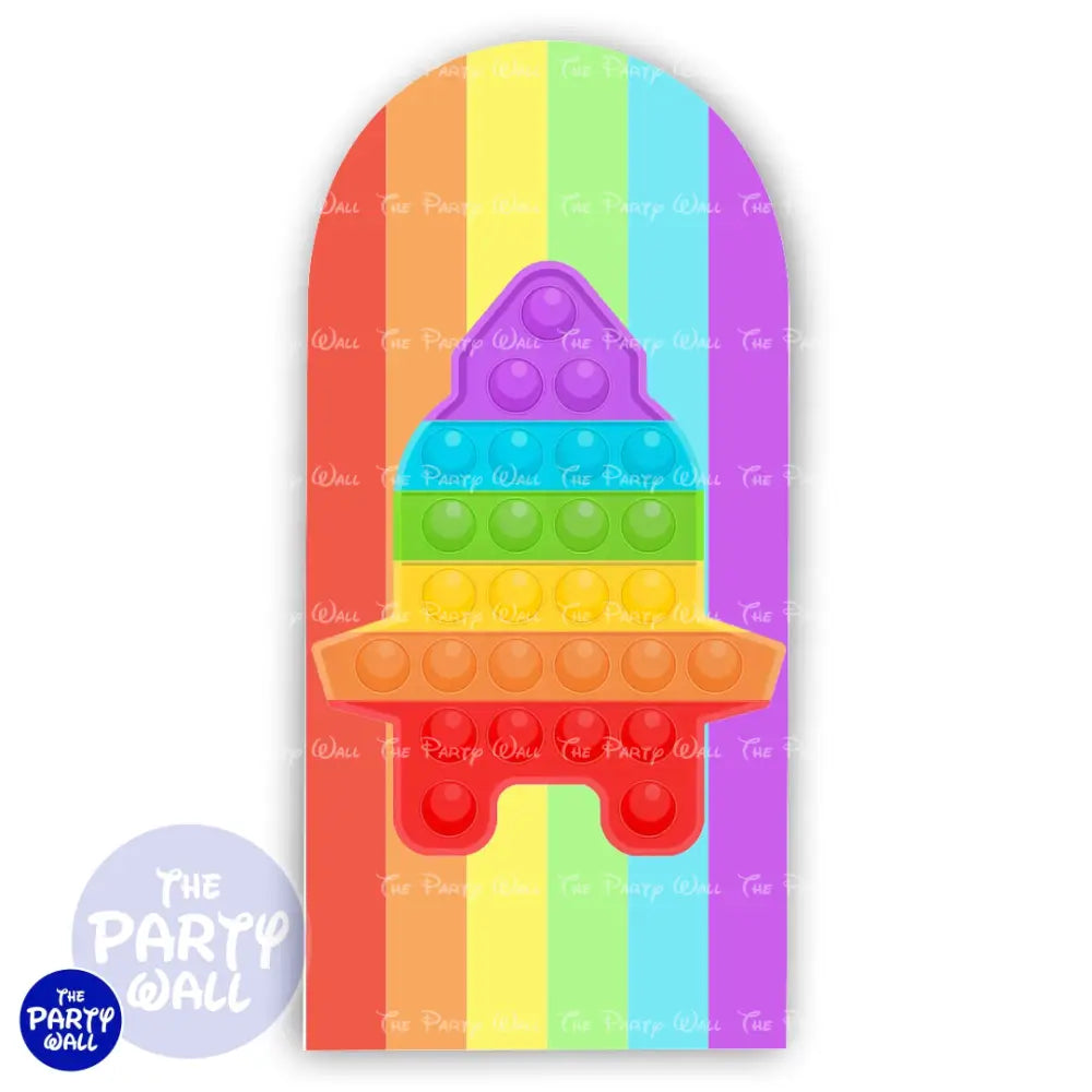 Pop It - Funda para mampara de punta redonda o rectangular Mampara de punta redonda