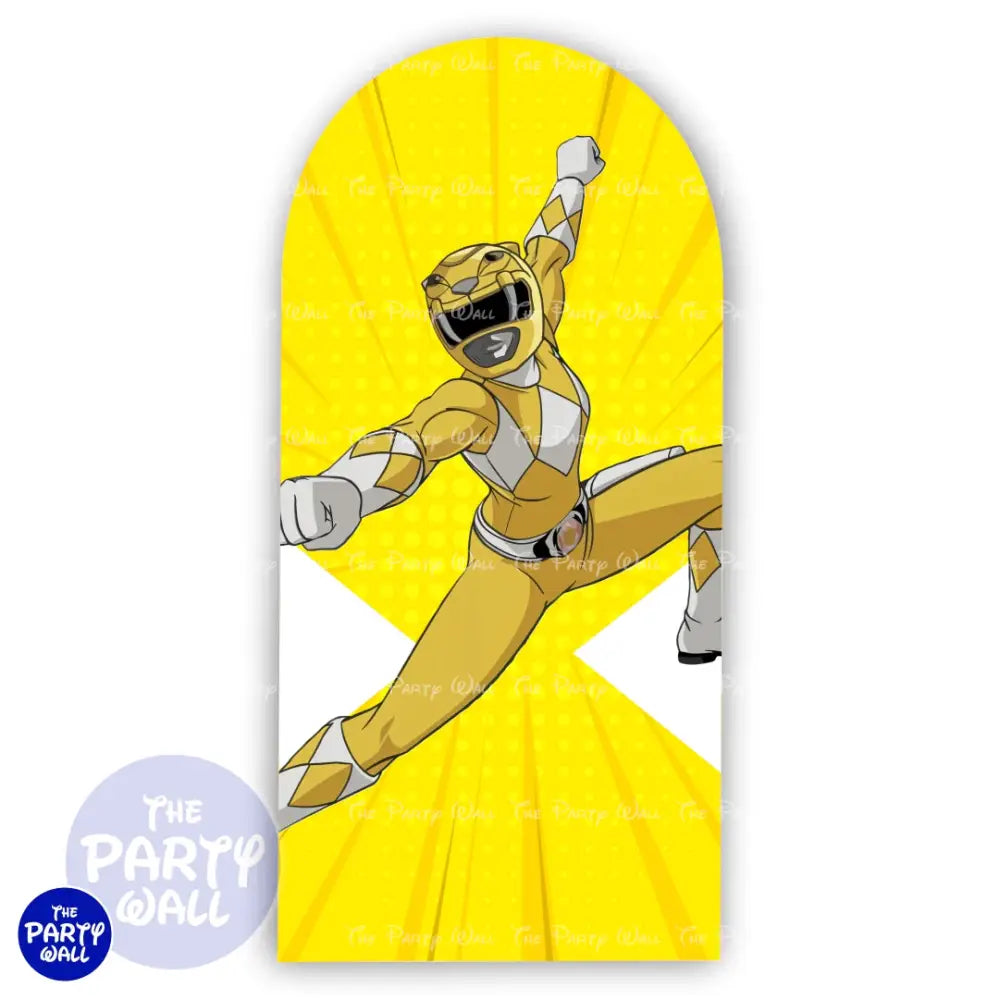 Power Rangers - Funda para mampara de punta redonda o rectangular Mampara de punta redonda