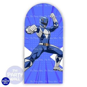Power Rangers - Funda para mampara de punta redonda o rectangular Mampara de punta redonda