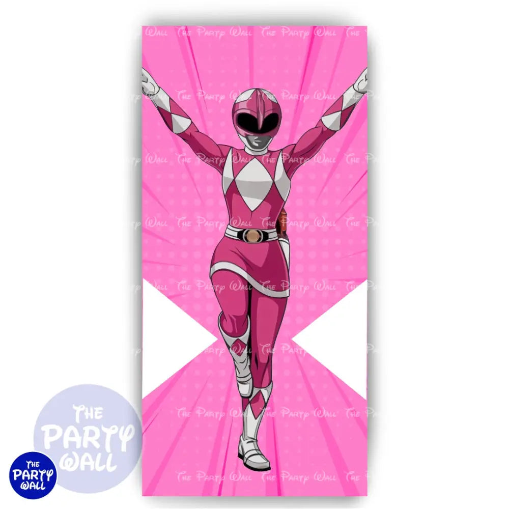 Power Rangers - Funda para mampara de punta redonda o rectangular Mampara de punta redonda