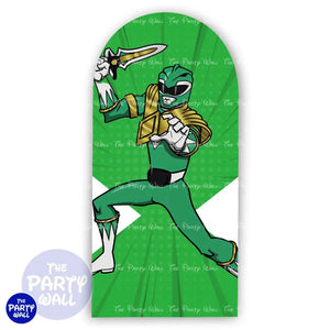 Power Rangers - Funda para mampara de punta redonda o rectangular Mampara de punta redonda
