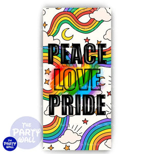 Pride - Funda para mampara de punta redonda o rectangular Mampara de punta redonda