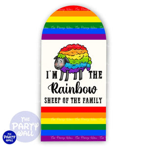 Pride - Funda para mampara de punta redonda o rectangular Mampara de punta redonda