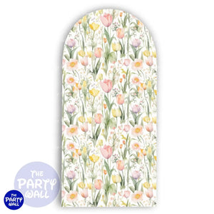 Primavera - Funda para mampara de punta redonda o rectangular Mampara de punta redonda