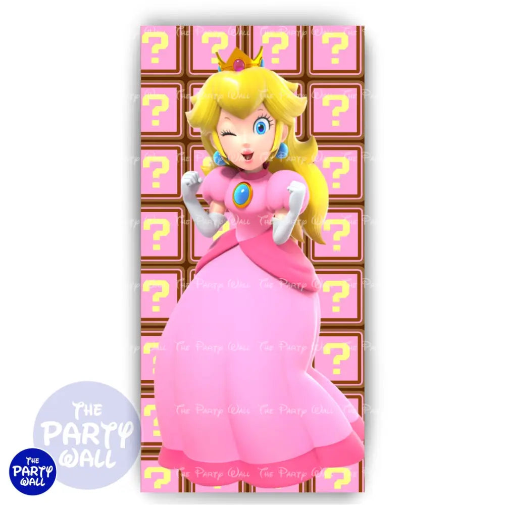 Princesa Peach - Funda para mampara de punta redonda o rectangular Mampara de punta redonda
