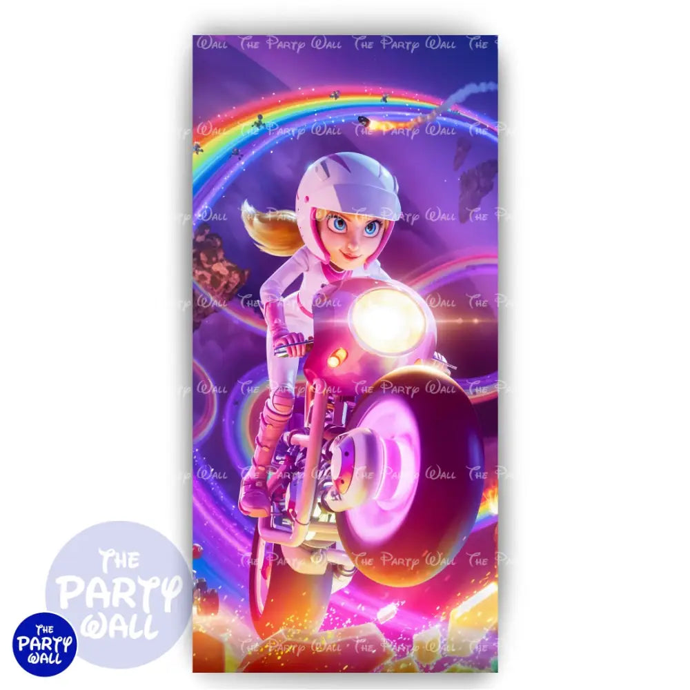 Princesa Peach - Funda para mampara de punta redonda o rectangular Mampara de punta redonda