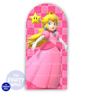 Princesa Peach - Funda para mampara de punta redonda o rectangular Mampara de punta redonda