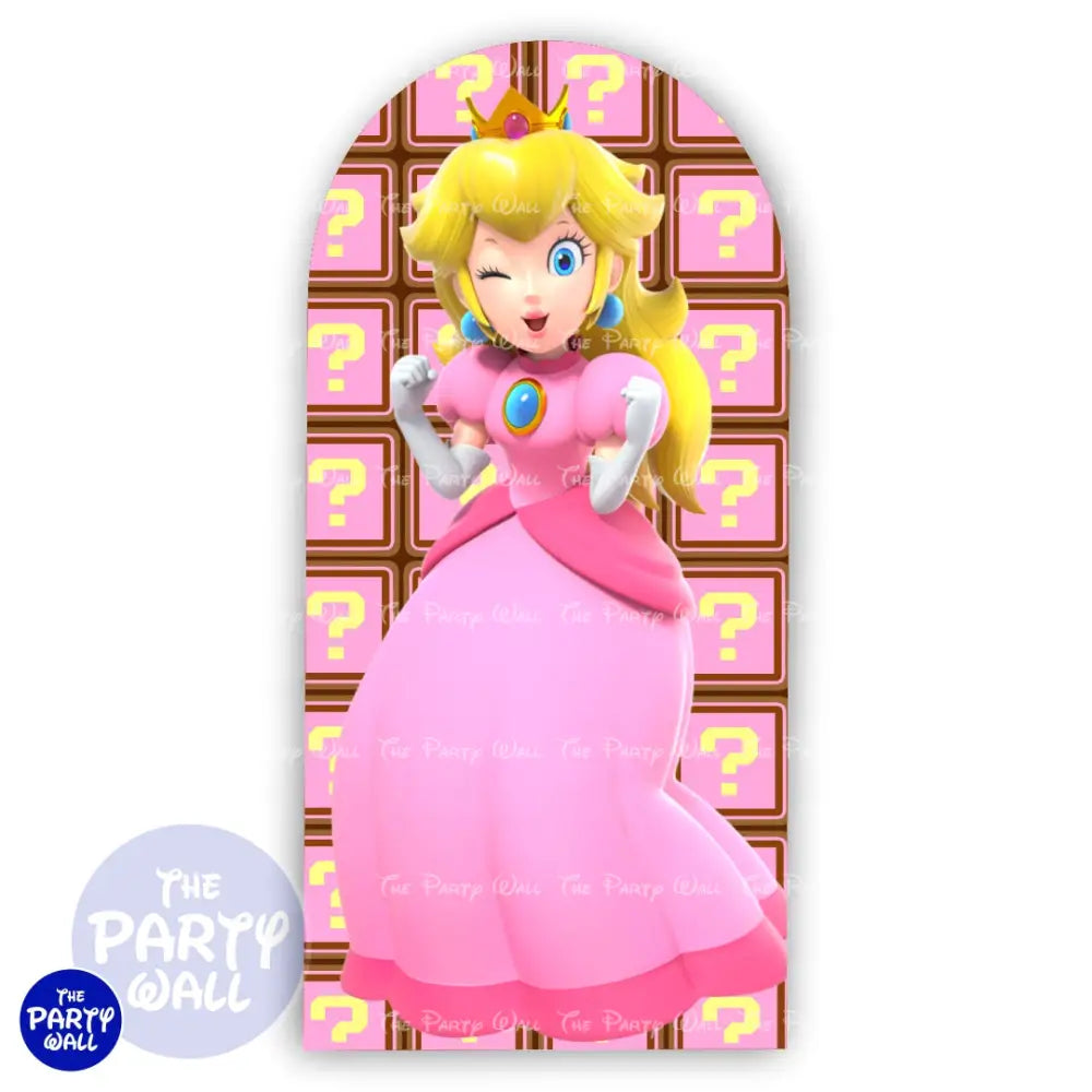 Princesa Peach - Funda para mampara de punta redonda o rectangular Mampara de punta redonda
